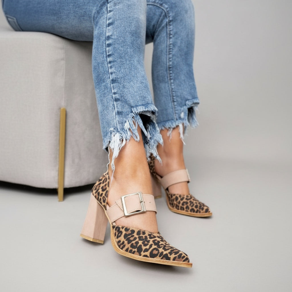 LUVIA | KHAKI HEELS