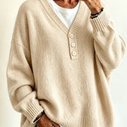 Mahalia | Button-Neck Jumper