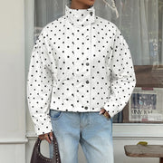 Bess | Polka-Dot Cropped Jacket