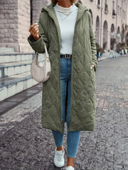 Melba | Long Hooded Quilted Coat