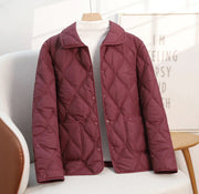 Lesa | Diamond-Quilted Zip Jacket