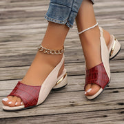 Conni | Contrast-Strap Slingback Sandals