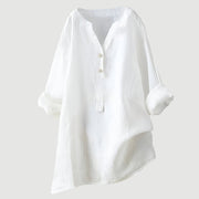 Gladyce | Longline Button-Neck Blouse
