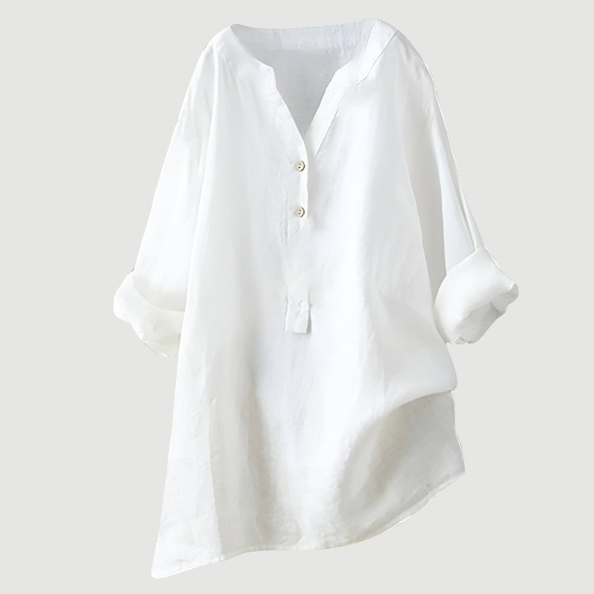 Gladyce | Longline Button-Neck Blouse