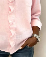 Solveig | Ruffle-Placket Blouse