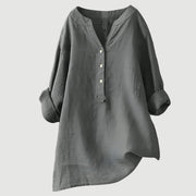 Gladyce | Longline Button-Neck Blouse