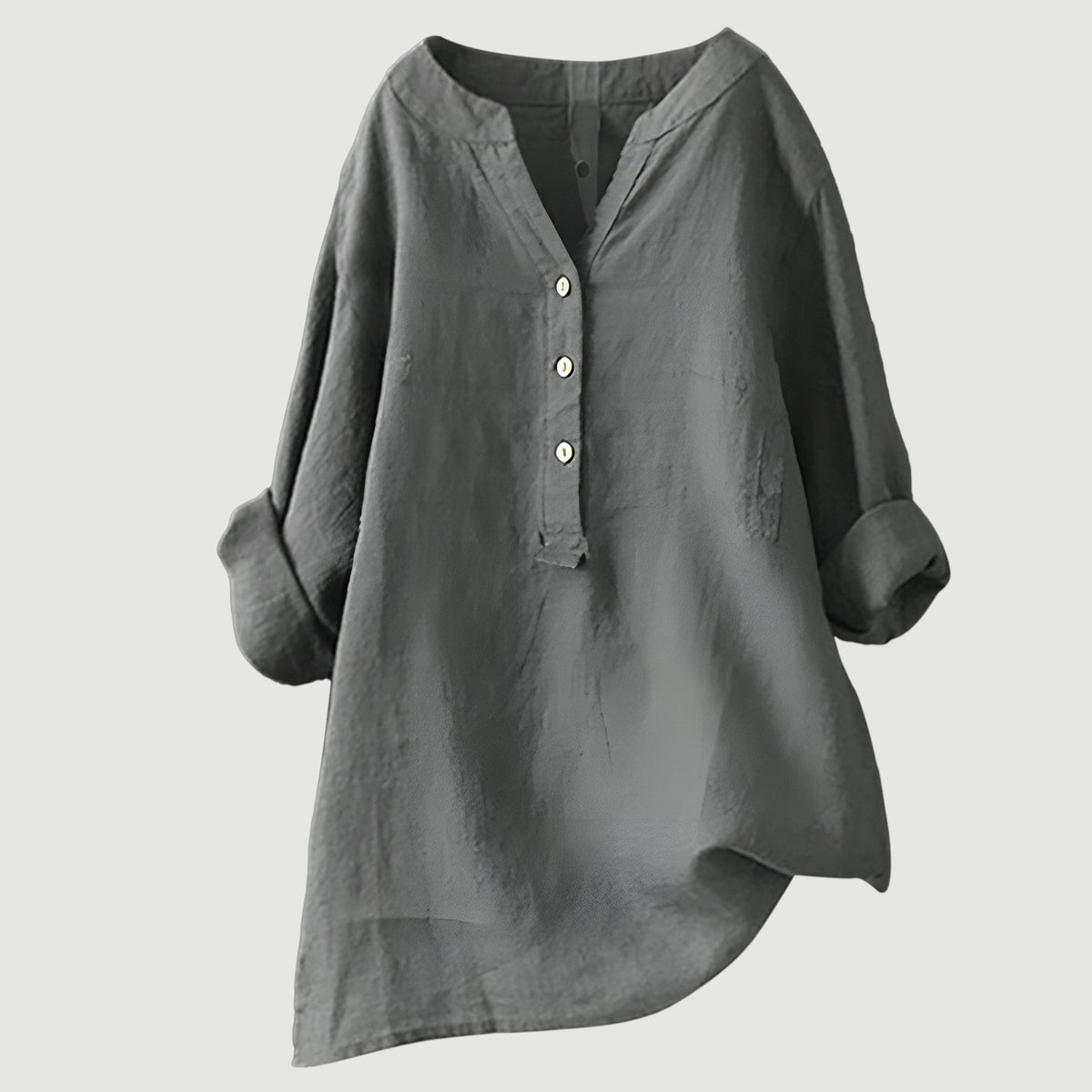 Gladyce | Longline Button-Neck Blouse