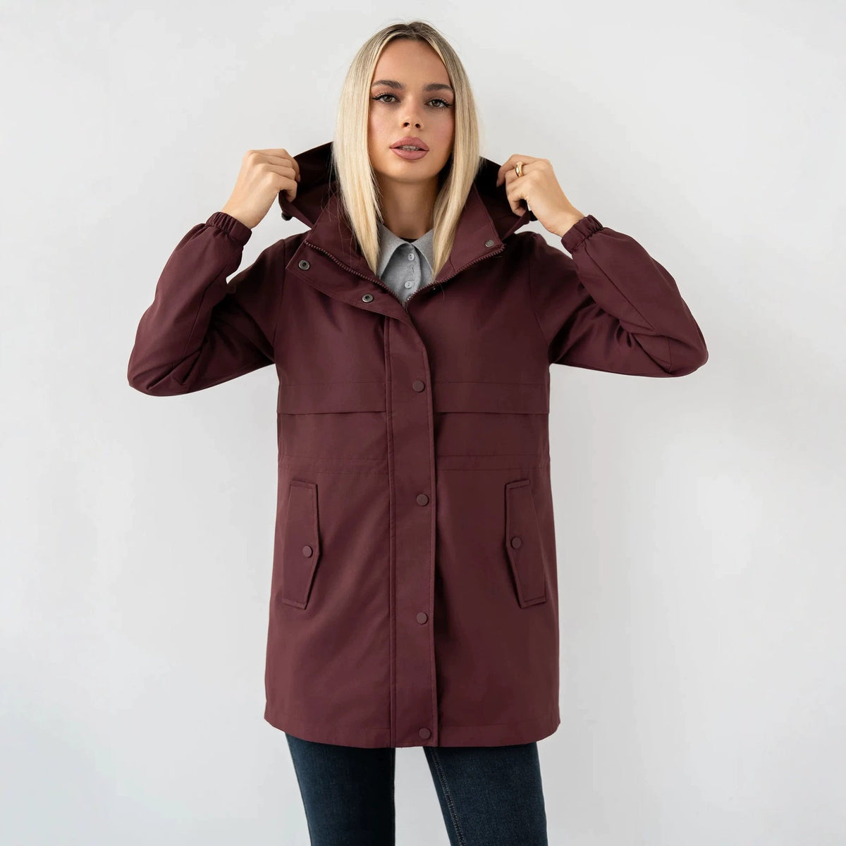 Dovie | Drawstring Hooded Parka
