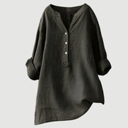 Gladyce | Longline Button-Neck Blouse