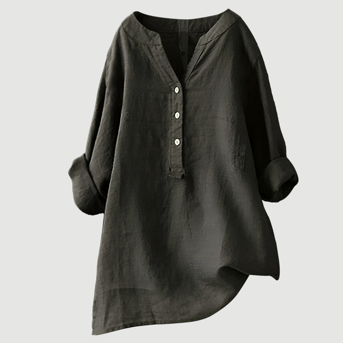 Gladyce | Longline Button-Neck Blouse