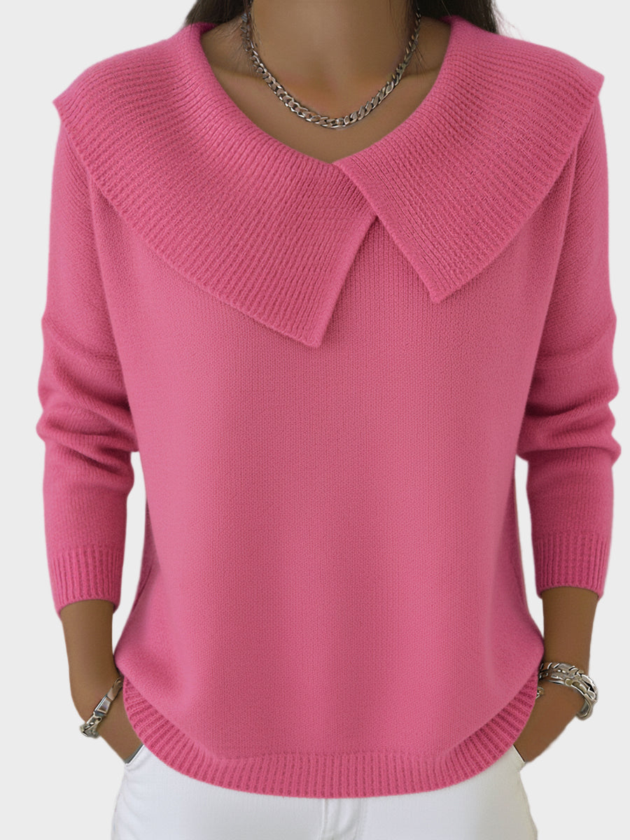 Lucia | Warm Jumper With Soft Collar