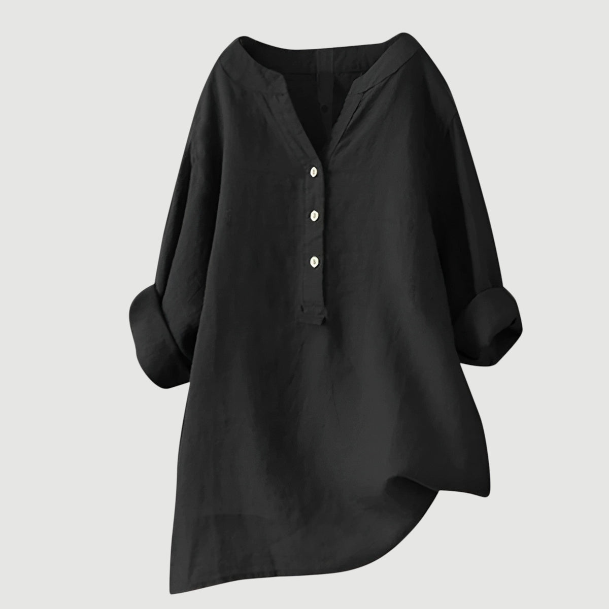 Gladyce | Longline Button-Neck Blouse
