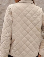 Lesa | Diamond-Quilted Zip Jacket