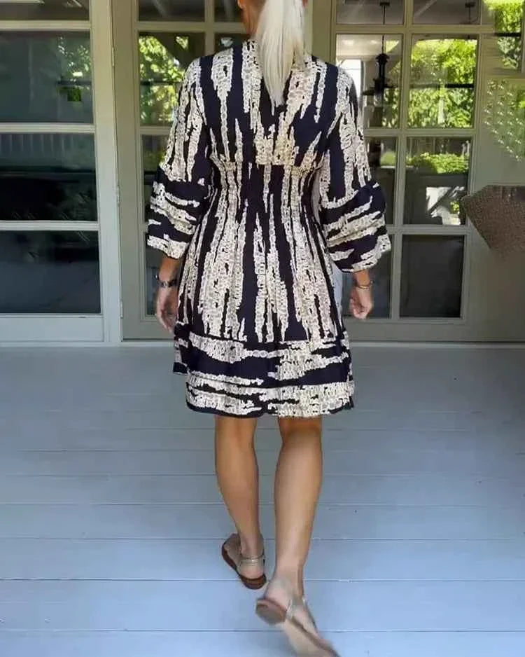 ROMY | PRINTED PLEATED DRESS