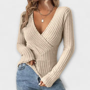 Lisamarie | Ribbed Wrap Jumper