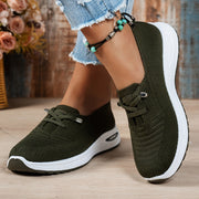 Jacquetta – Orthopaedic Knit Slip-On Trainers
