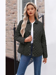 Erlinda | Point-Collar Quilted Jacket