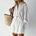ELIZABETH | COTTON BUTTON-FRONT CO-ORD SET