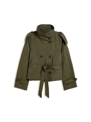 Lawanda | Belted High-Collar Jacket