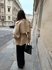 Lawanda | Belted High-Collar Jacket