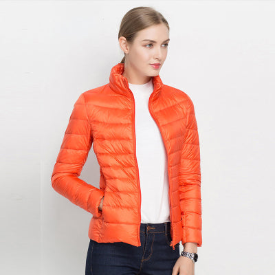 Godiva | Lightweight Waterproof Down Puffer Jacket in Beige
