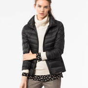 Godiva | Lightweight Waterproof Down Puffer Jacket in Black