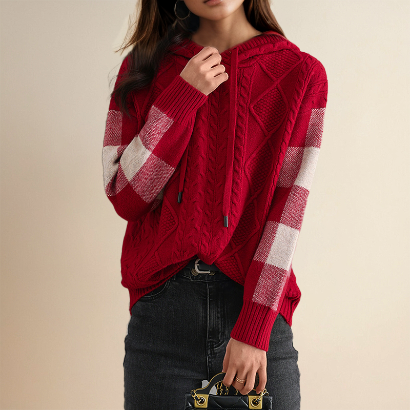 EMILY | HOODED LACE-UP HOODIE