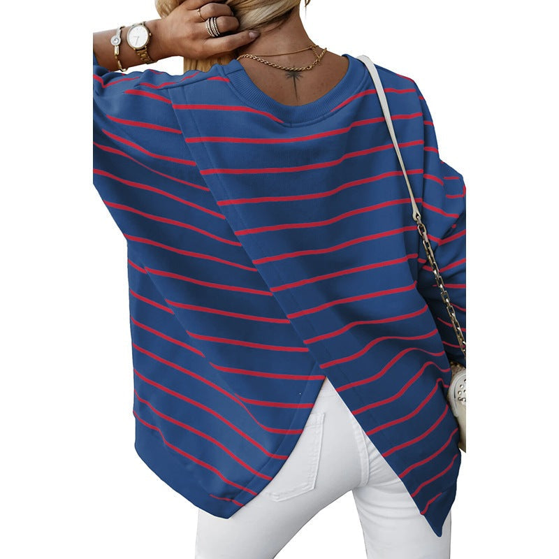 Cherilyn | Striped Split-Hem Jumper