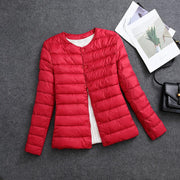 Rosamund | Lightweight Round-Neck Padded Jacket in Black