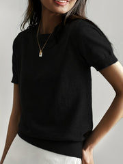 Robynn | Short-Sleeve Crew-Neck Jumper