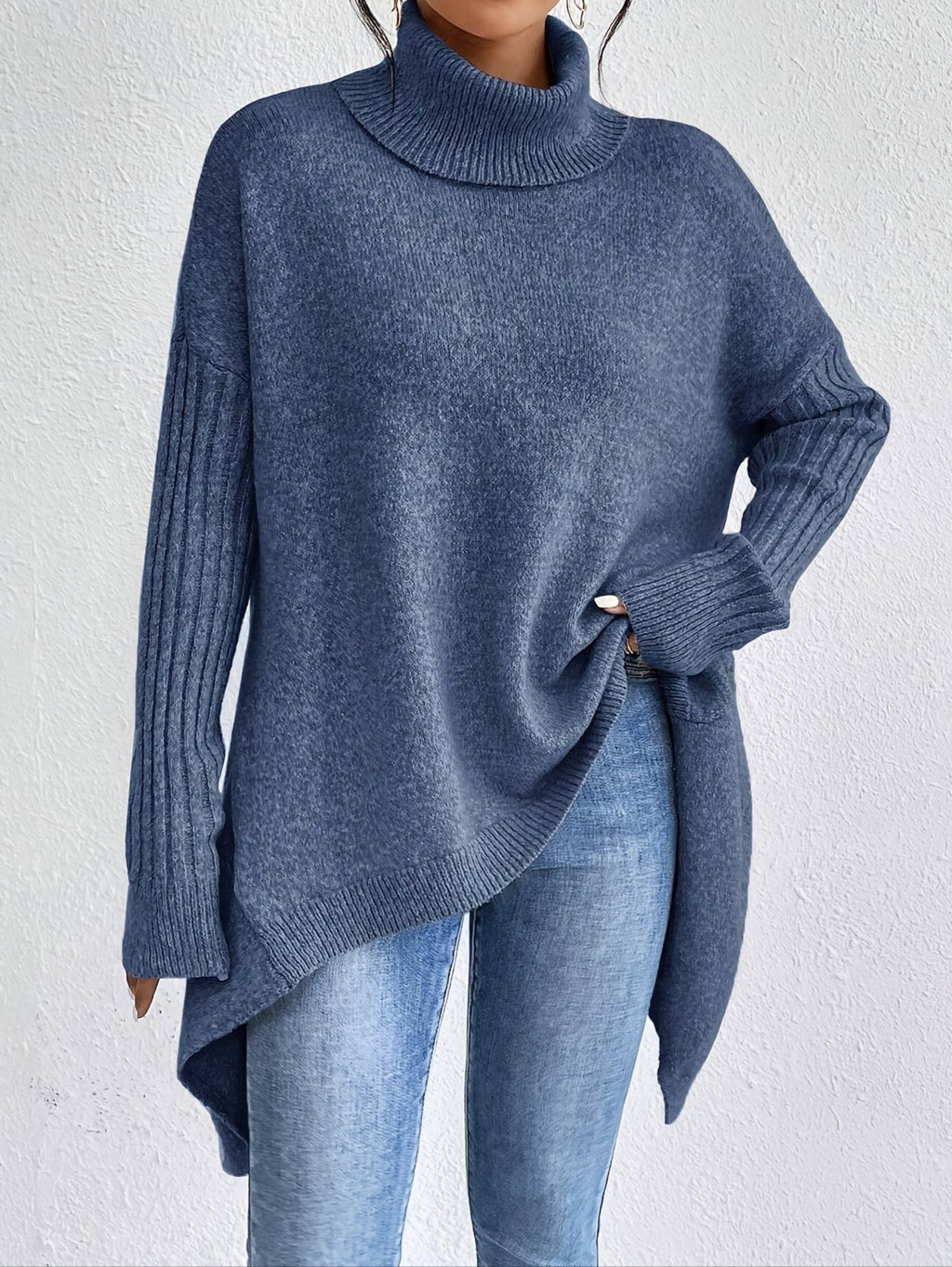 AUDREY | WRAP ROLL-NECK JUMPER