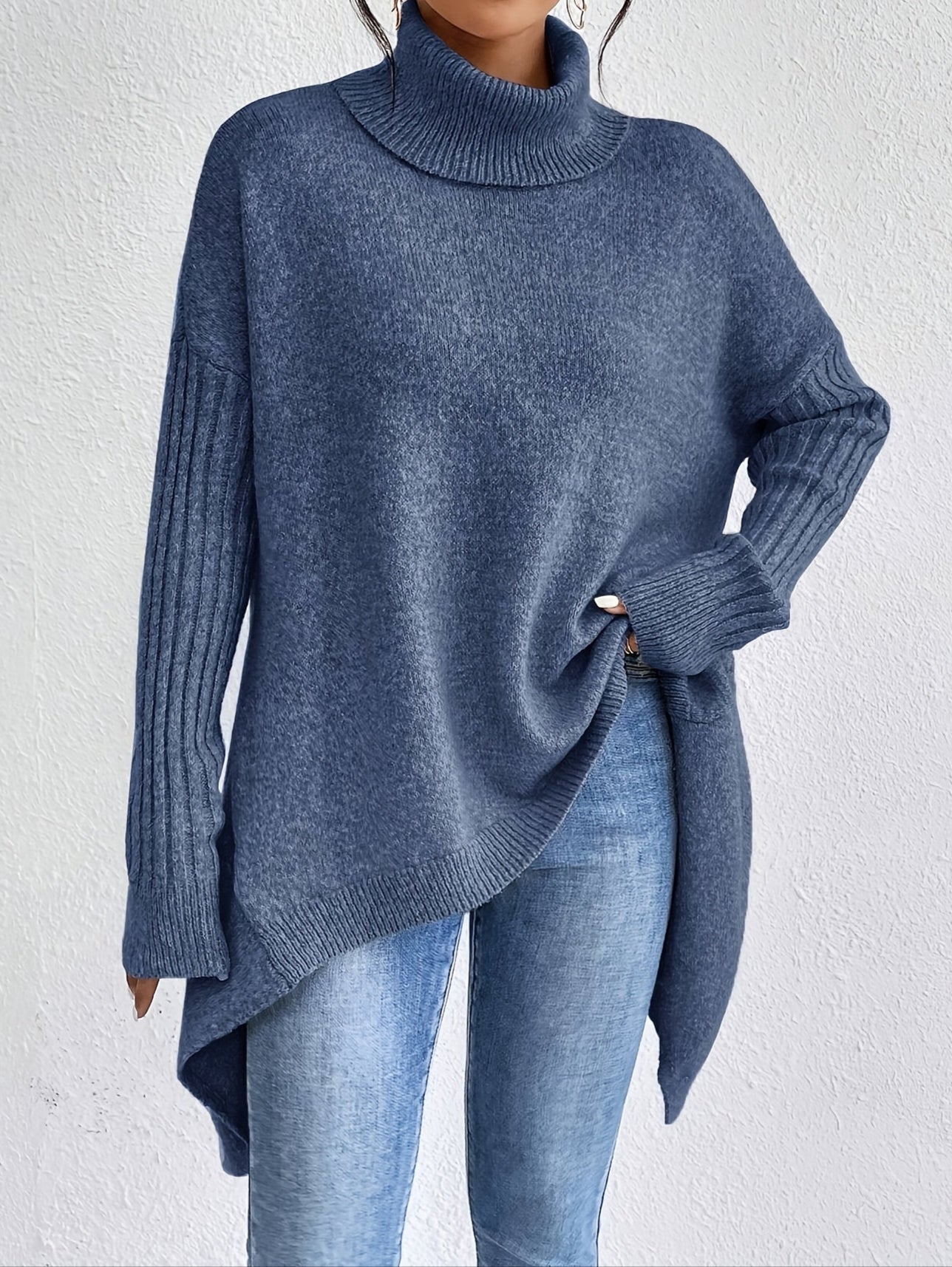 AUDREY | WRAP ROLL-NECK JUMPER