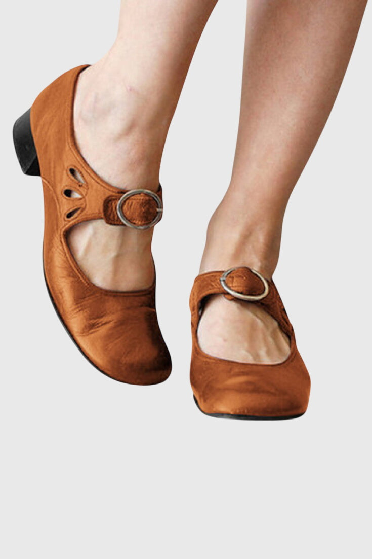 NORAH | BUCKLE WIDE-FIT SANDALS