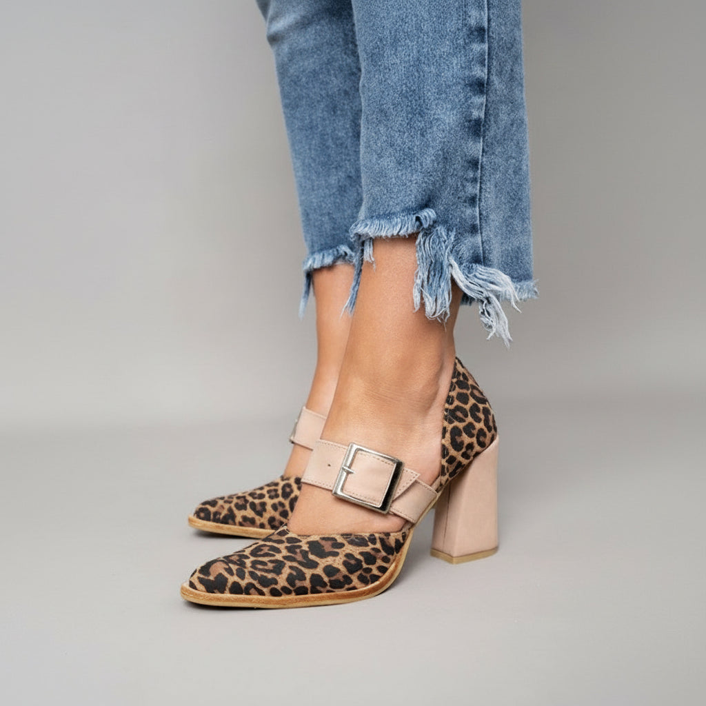 LUVIA | KHAKI HEELS