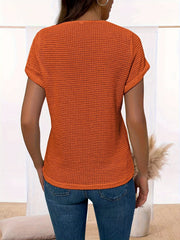 Tanasia | Open-Knit Short-Sleeve Jumper