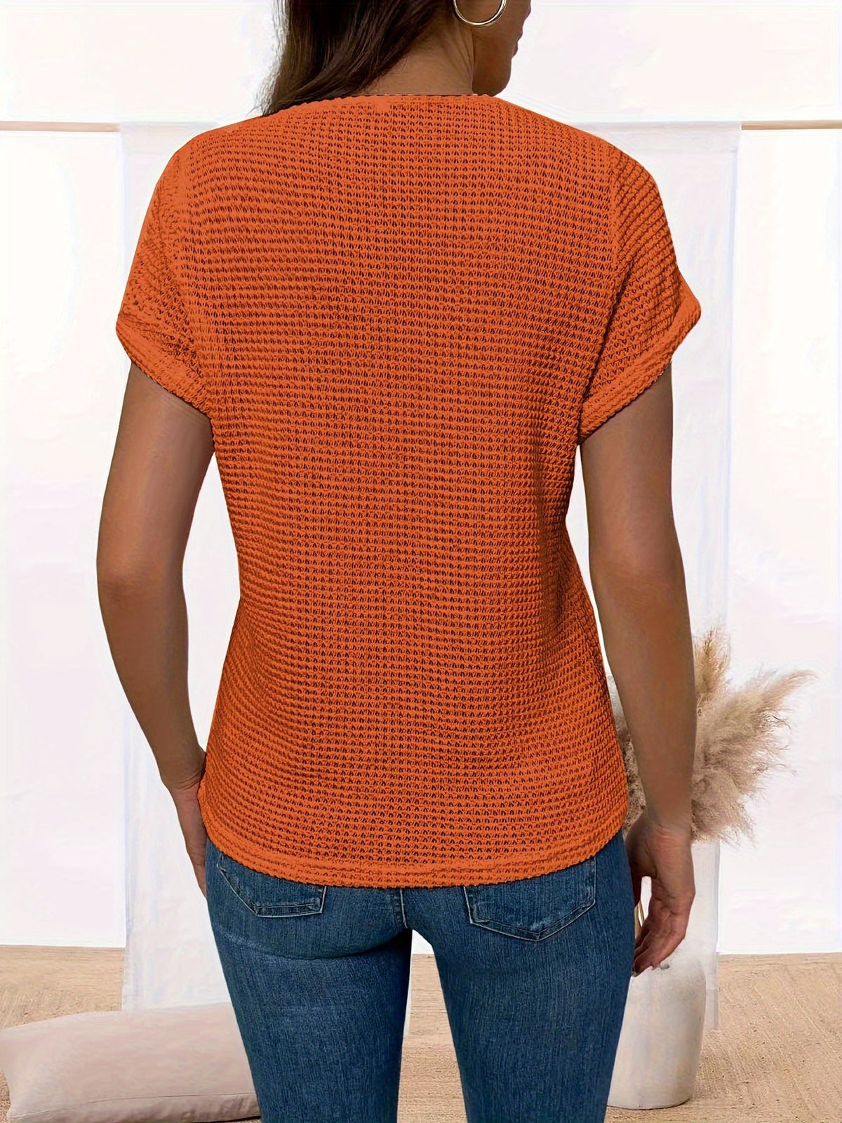 Tanasia | Open-Knit Short-Sleeve Jumper