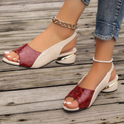 Conni | Contrast-Strap Slingback Sandals