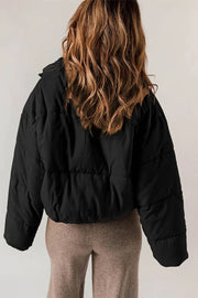 Oleta | Hooded Cropped Zip Jacket