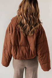 Oleta | Hooded Cropped Zip Jacket