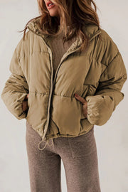 Oleta | Hooded Cropped Zip Jacket