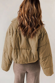 Oleta | Hooded Cropped Zip Jacket