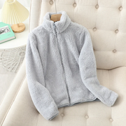 Mariyah | Textured Stand-Collar Zip Jacket