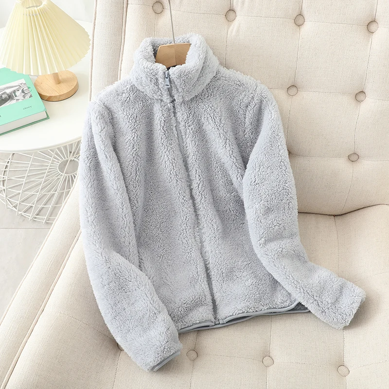 Mariyah | Textured Stand-Collar Zip Jacket