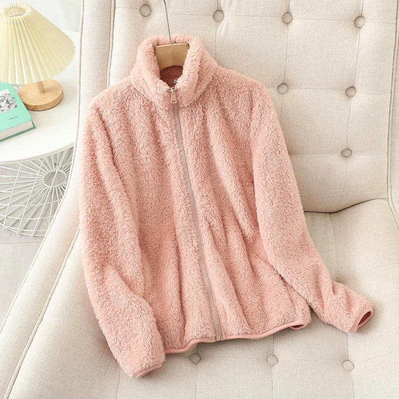 Mariyah | Textured Stand-Collar Zip Jacket