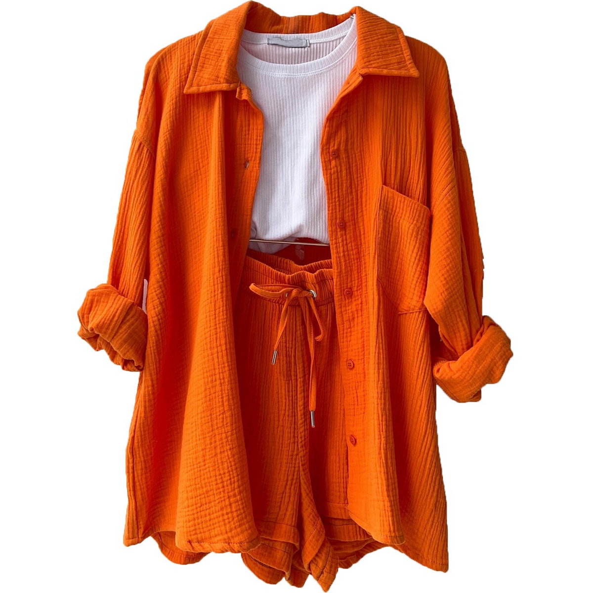 SUZY | BUTTON-FRONT V-NECK CO-ORD SET