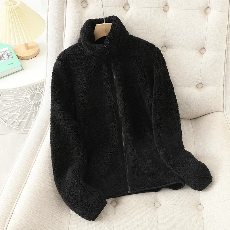 Mariyah | Textured Stand-Collar Zip Jacket