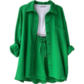 SUZY | BUTTON-FRONT V-NECK CO-ORD SET