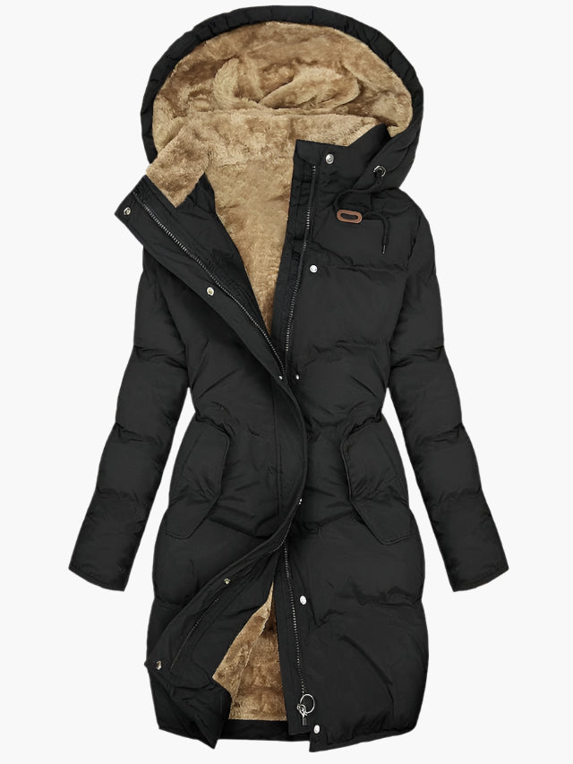 Taliah | Hooded Drawstring Puffer Coat