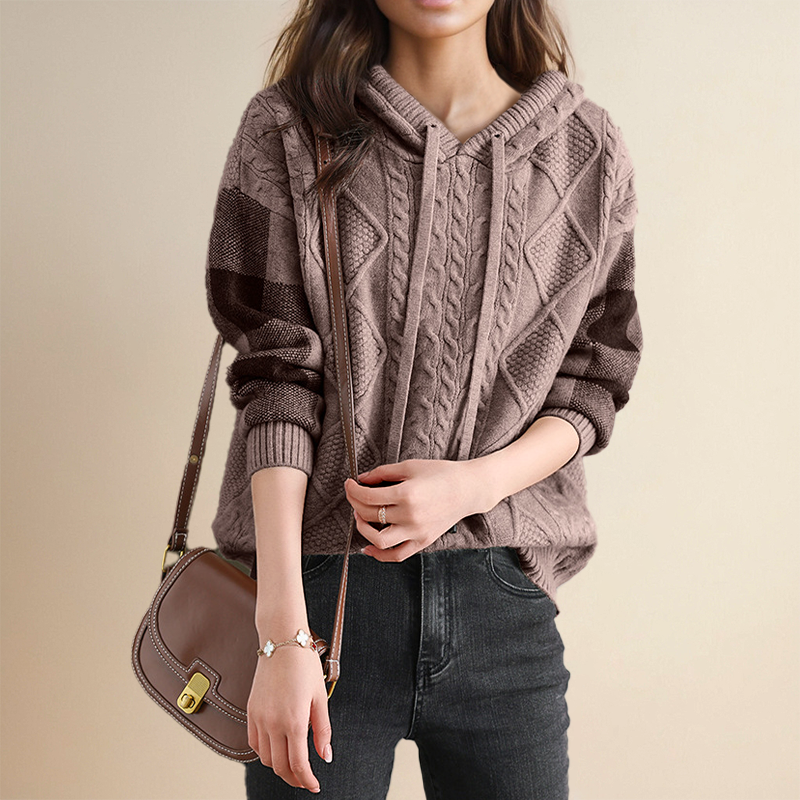 EMILY | HOODED LACE-UP HOODIE