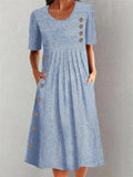 SOFIA | STRIPED MIDI SUMMER DRESS